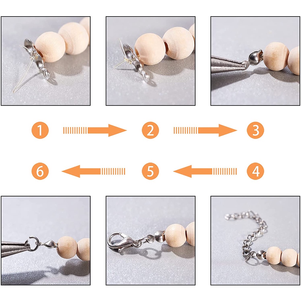 Set 10 / 200 nắp đậy đầu thắt nút BENECREAT bằng thép không gỉ tiện dụng