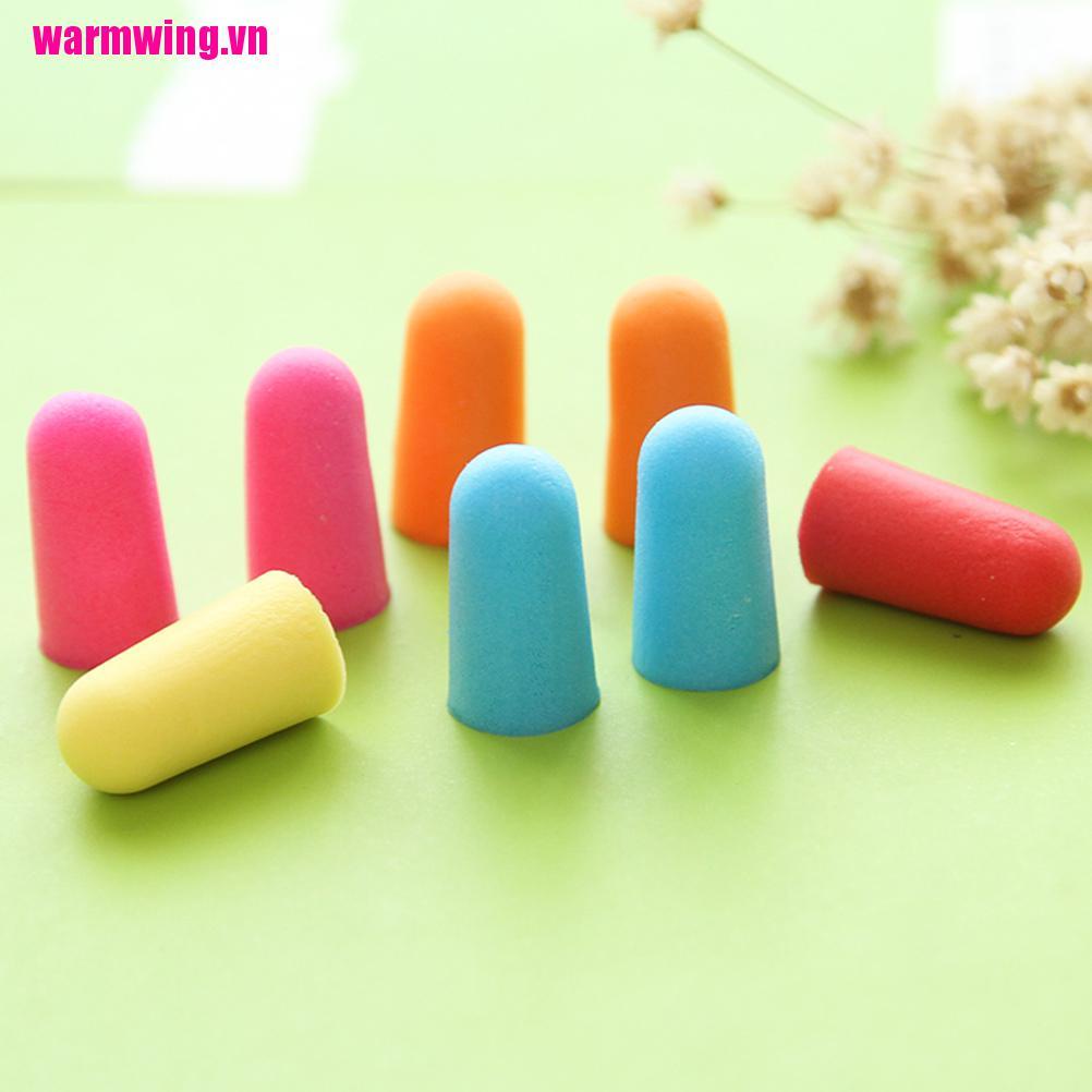 1 Cặp Nút Bịt Tai Chống Ồn Bằng Xốp Mềm Màu Kẹo Dễ Thương