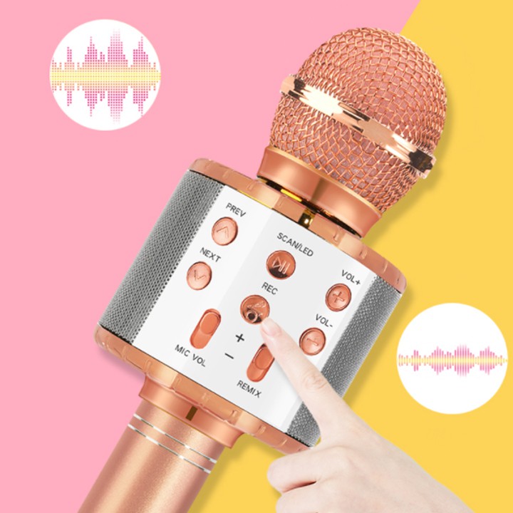 Hàng loại 1 - Mic hát karaoke kết nối Bluetooth cực hay