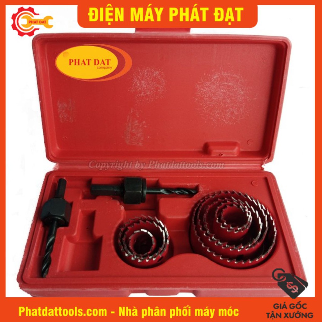 Bộ mũi khoét thạch cao-khoét gỗ mềm 10 chi tiết cao cấp