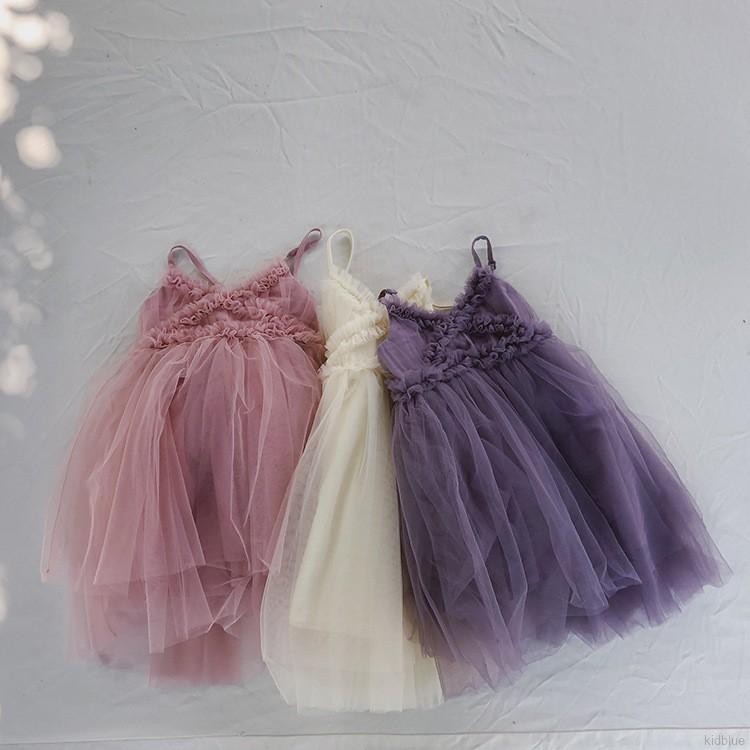 Đầm xinh xắn tùy chọn màu sắc cho bé gái