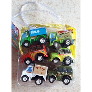 Bộ đồ chơi 6 ô tô cho bé (có dây cót)