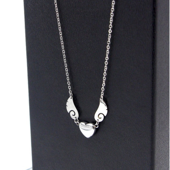 Dây Chuyền Đôi Cánh Trái Tim Titan Cao Cấp TT 1493