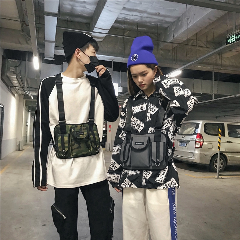 Túi đeo trước ngực thời trang hiphop đường phố tiện dụng | BigBuy360 - bigbuy360.vn