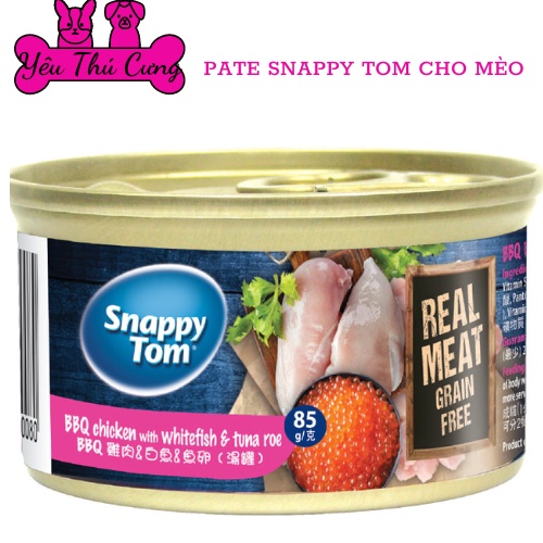 Pate cho mèo Snappy Tom Premium 85g-YÊU THÚ CƯNG
