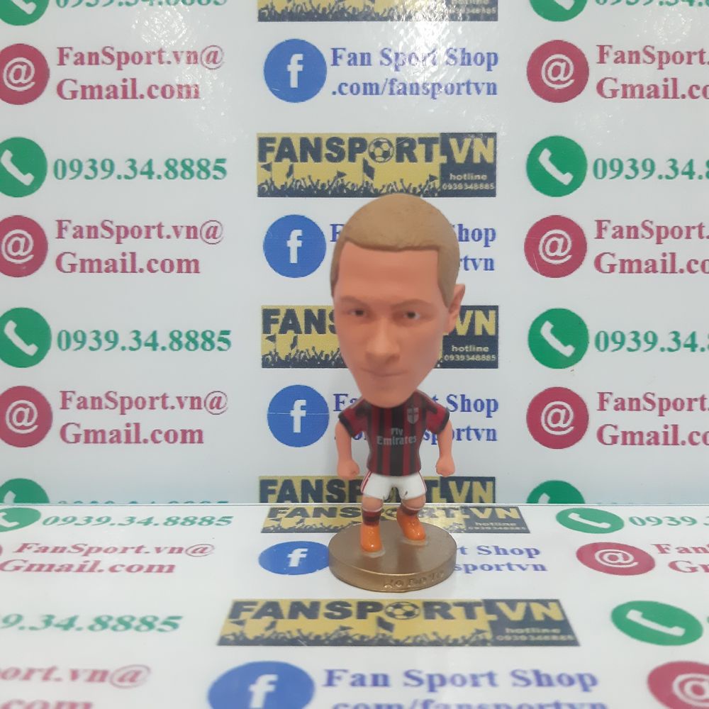 Tượng cầu thủ bóng đá Fernando Torres AC Milan 2014-2015 home red black kodoto figures