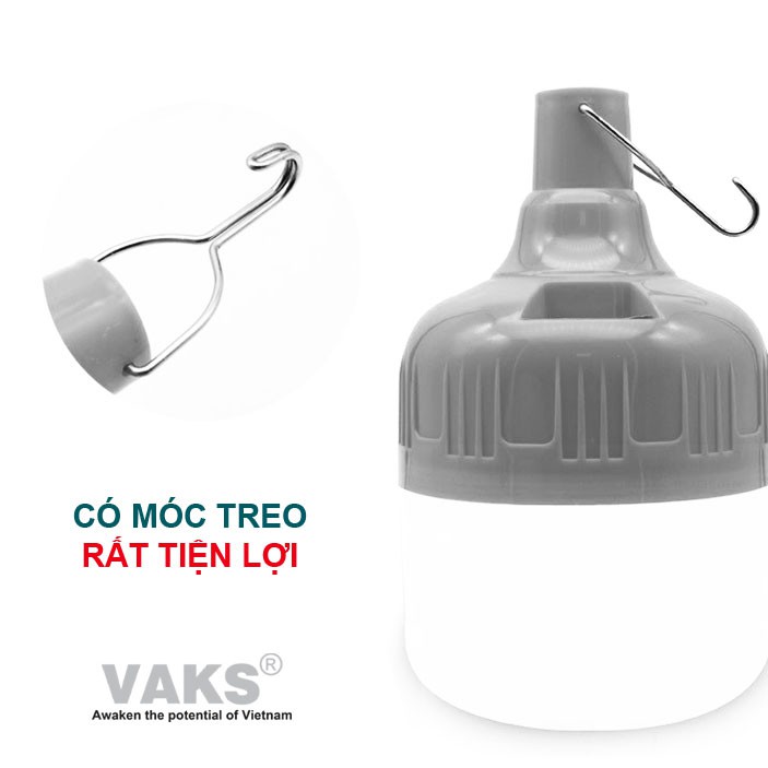 BÓNG ĐÈN TÍCH ĐIỆN 20W CÓ KÈM BỘ SẠC - CÓ MÓC TREO.