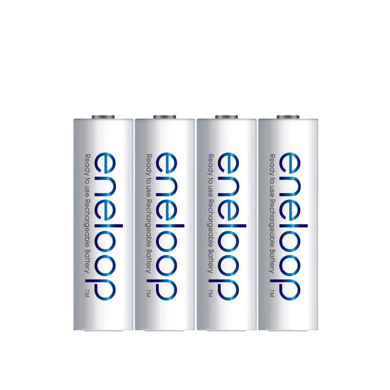 Vỉ 4 pin sạc AA Eneloop 1900mAh BK-3MCCA/4W - phiên bản nội địa box Nhật (Trắng)