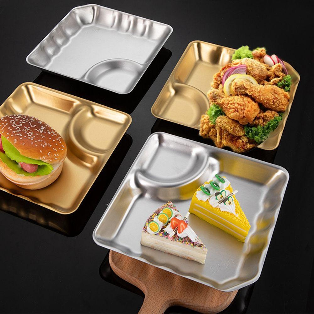 Đĩa Đựng Thức Ăn Bằng Thép Không Gỉ Tiện Dụng Cho Nhà Hàng