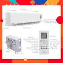 [ VẬN CHUYỂN MIỄN PHÍ KHU VỰC HÀ NỘI ] Điều hòa Panasonic 1 chiều Inverter R32 tiêu chuẩn 18000BTU CS/CU-PU18VKH-8 24h