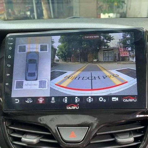 Màn hình Android Carfu G200s liền Cam 360 toàn cảnh Sony 225 full hd Ram 3gb/32gb chip 8x 7862 cắm sim 5G ver 2023