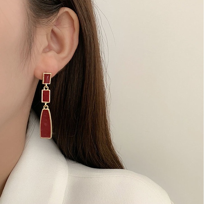 Khuyên Tai Nữ Đính Ngọc Thời Trang Hàn