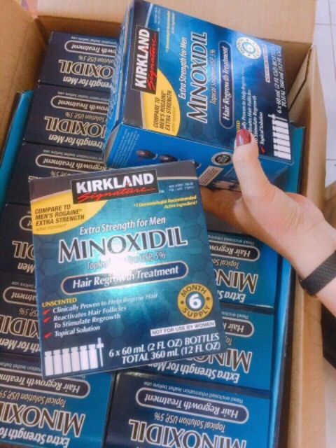 MINOXIDIL 5% KIRKLAND CỦA MỸ 🎩 CHỐNG RỤNG TÓC VÀ HÓI ĐẦU CHO NAM GIỚI