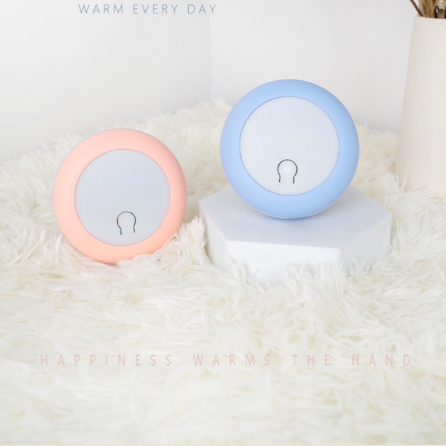 Máy sưởi mini cầm tay đèn ngủ sạc dự phòng 3in1 kiểu dáng xinh món quà mùa đông K-House Smart