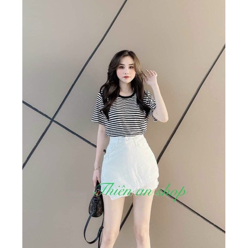 quần giả váy vạt lệch
