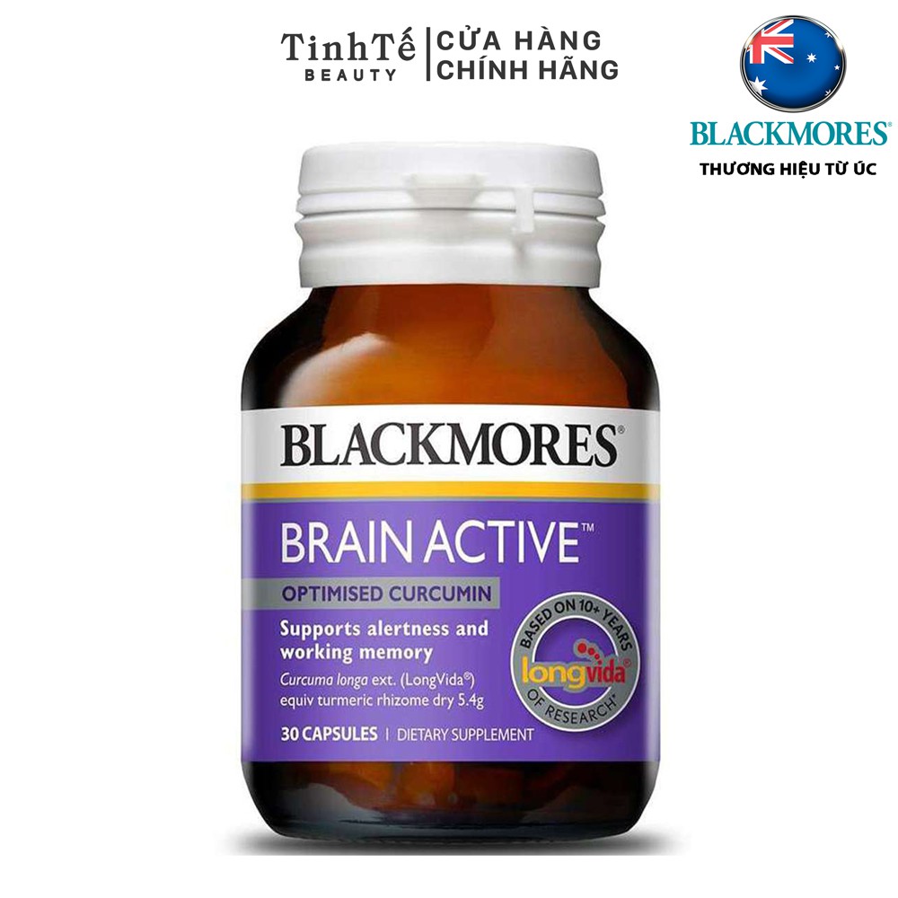 Viên Uống Bổ Não Tăng Cường Trí Nhớ Blackmores Brain Active 30 Viên