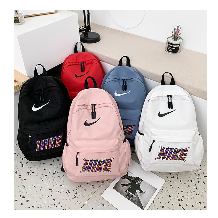 Nike Five Colors Tùy Chọn Ba Lô Messenger đơn Giản / Ba Lô Thể Thao Giải Trí / Ba Lô Dây Kéo Nam Dung Tích Lớn