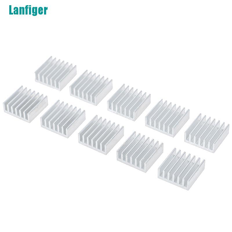 Bộ 10 chip Tản Nhiệt Điện Tử Bằng Nhôm 14 * 14 * 6mm