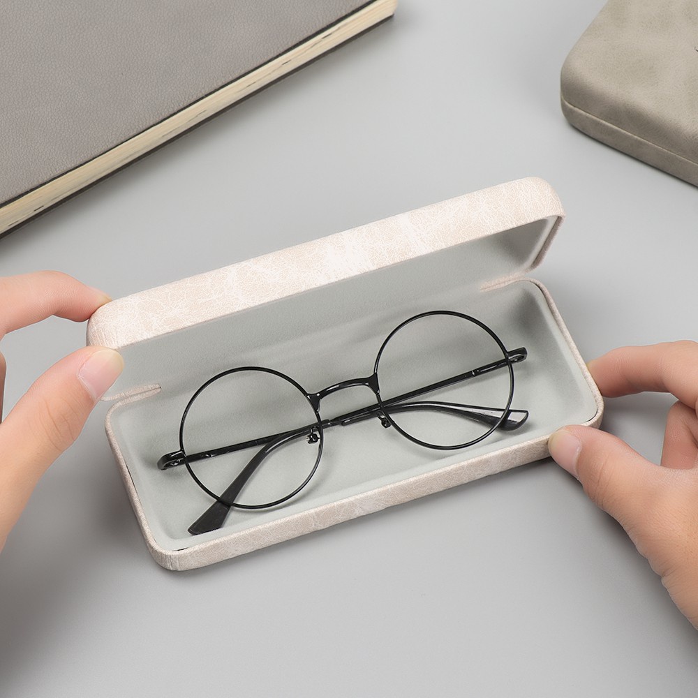 Hộp đựng kính đọc sách bằng da cứng chống thấm nước nhiều màu thời trang cho nam và nữ