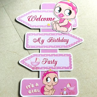 Cây welcome 40cm trang trí bàn tiệc sinh nhật hpbd