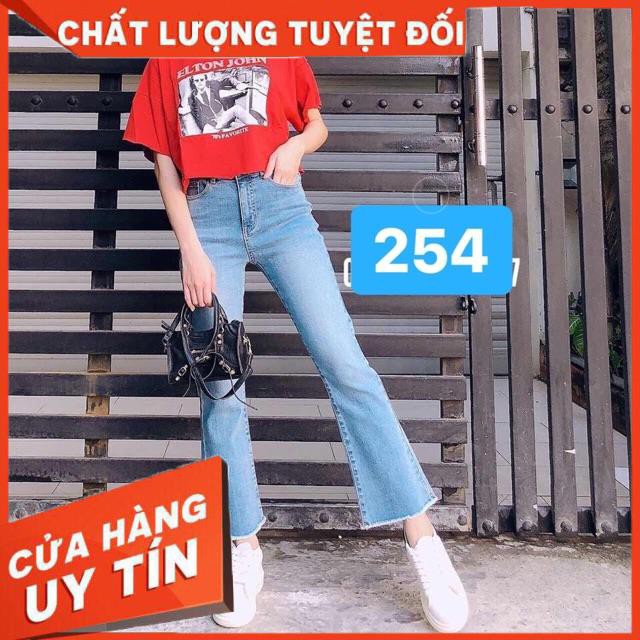 QUẦN JEANS LOE XANH TRƠN LƯNG CAO | BigBuy360 - bigbuy360.vn