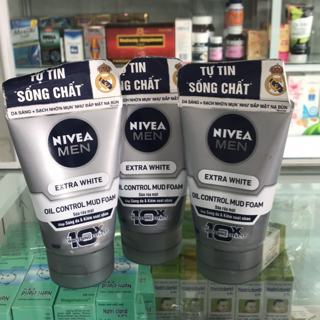 SỮA RỬA MẶT NIVEA MEN - EXTRA WHITE