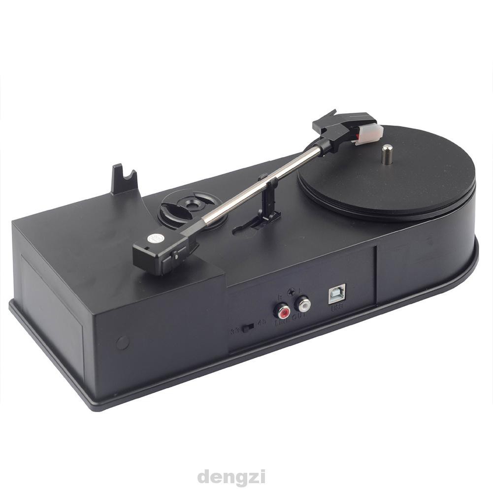 Home ABS USB Interface Retro Mini Turntable Plug And Play Mono Phonograph To MP3 Vinyl Record