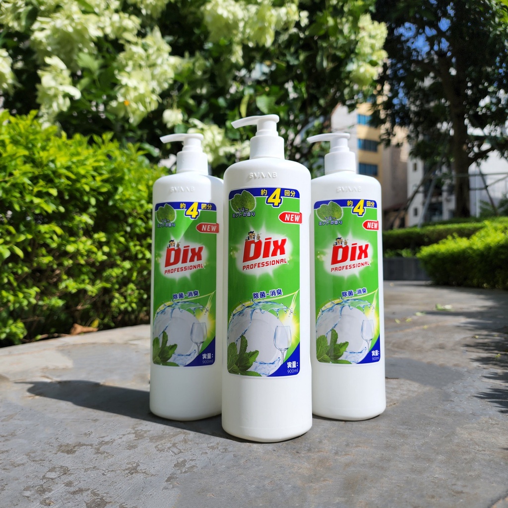 Nước rửa chén bát 2 mùi hương Nhật Bản siêu đậm đặc Dix 900ml không hại da tay