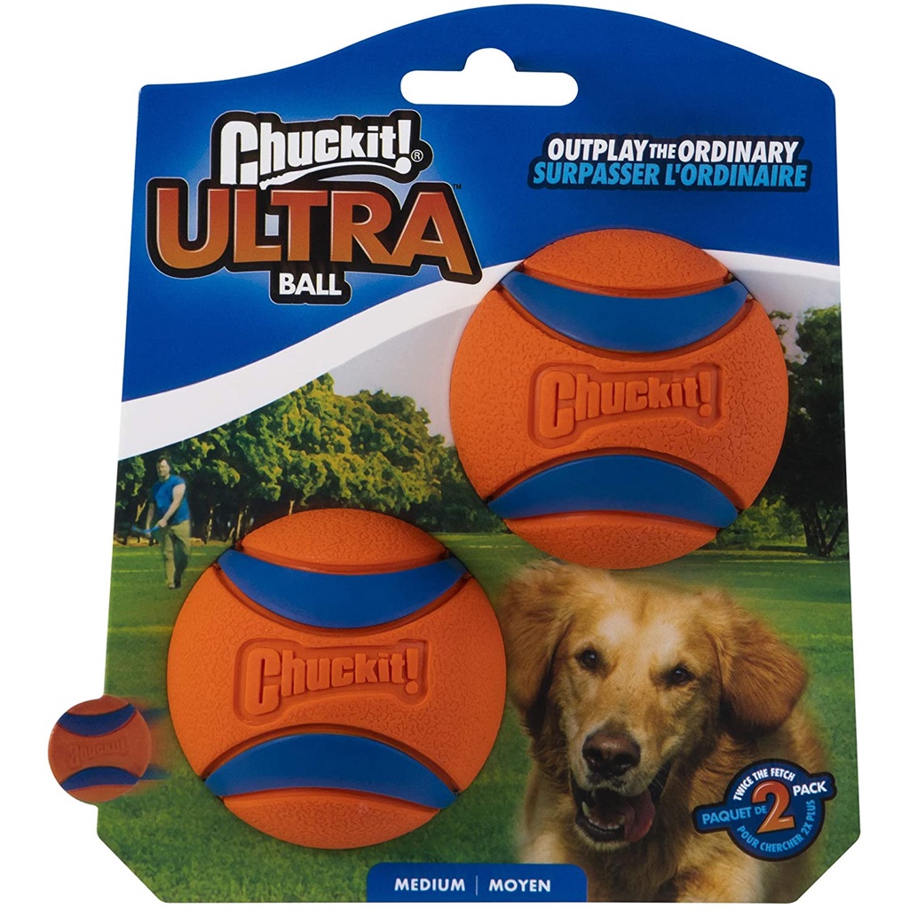 🇺🇸 Đồ chơi cho chó Chuckit! Ultra Squeaker Ball Dog Toys