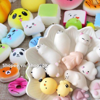 ( hàng sẵn )Squishy, Mochi dễ thương mềm bóp đãgiao mẫu ngẫu nhiên