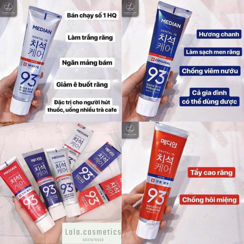 Kem Đánh Trắng Răng Median 93% Tooth-Paste 120g