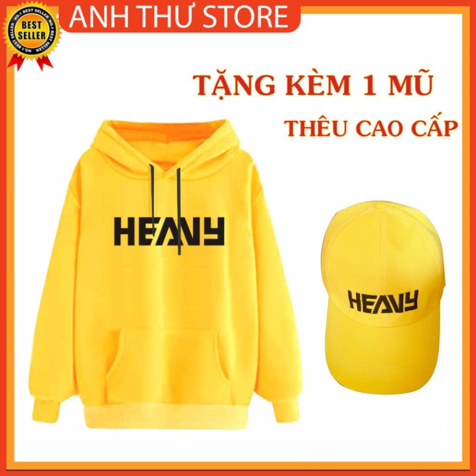 Áo Heavy Áo Khoác Heavy [ TẶNG KÈM 1 NÓN THÊU HEAVY ] Nỉ Hoodie Cao Cấp Hot Trend 2020 SALE 85%