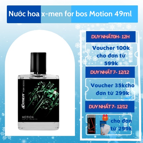 Nước hoa xmen for boss mùi motion 49ml full hộp sang trọng, Nước hoa EDT X-Men for Boss Motion 49ml - Mùi hương năng độn | BigBuy360 - bigbuy360.vn
