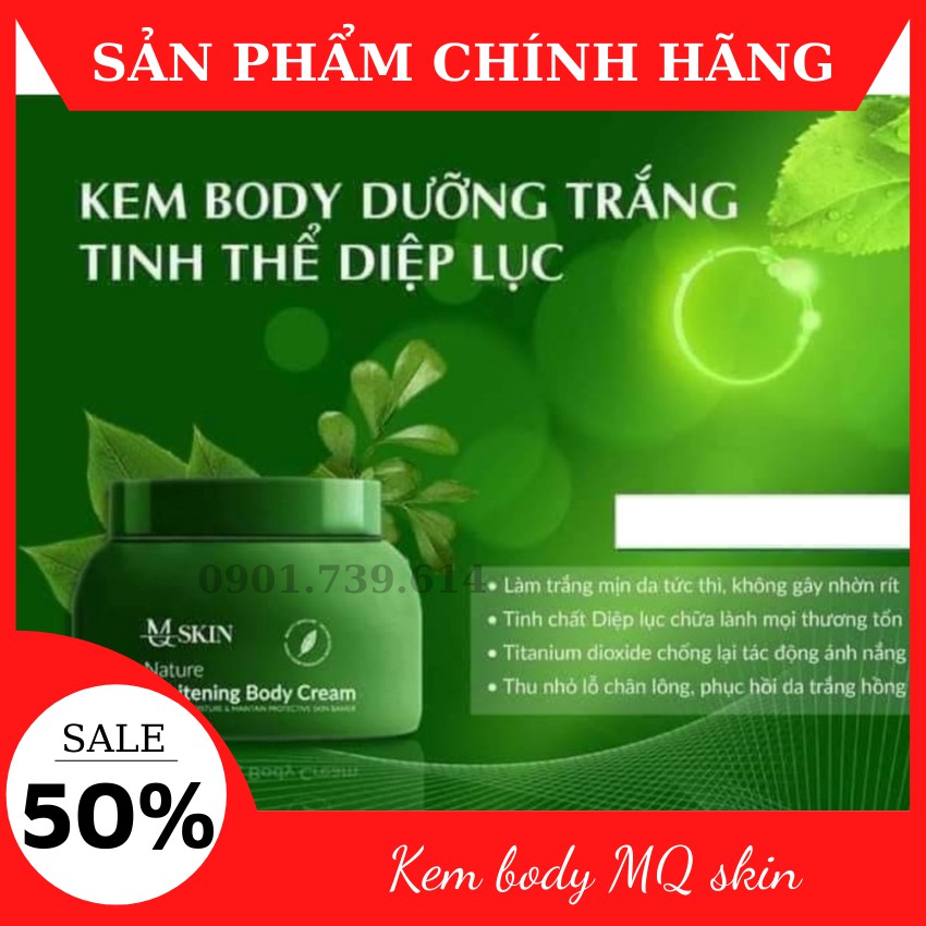 Kem body MQ skin, kem dưỡng da body không trắng ảo, thẩm thấu nhanh không trông nước
