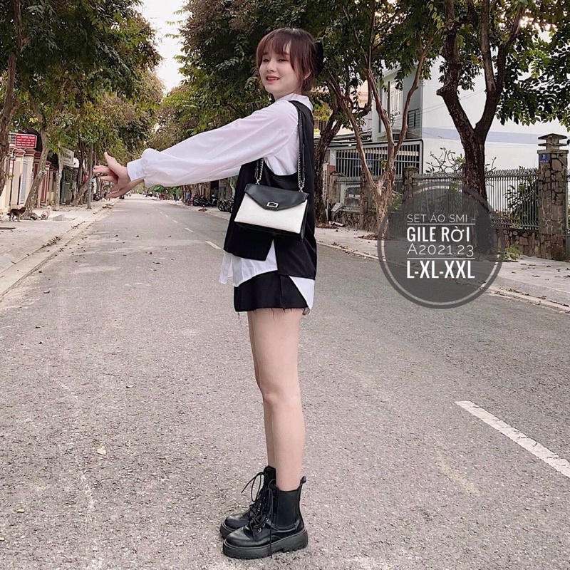 N.T BIGSIZE set áo gile