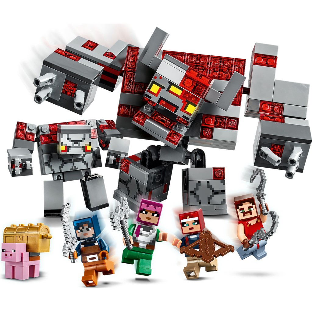 LEGO Minecraft 21163 Trận chiến Khổng lồ Đá đỏ