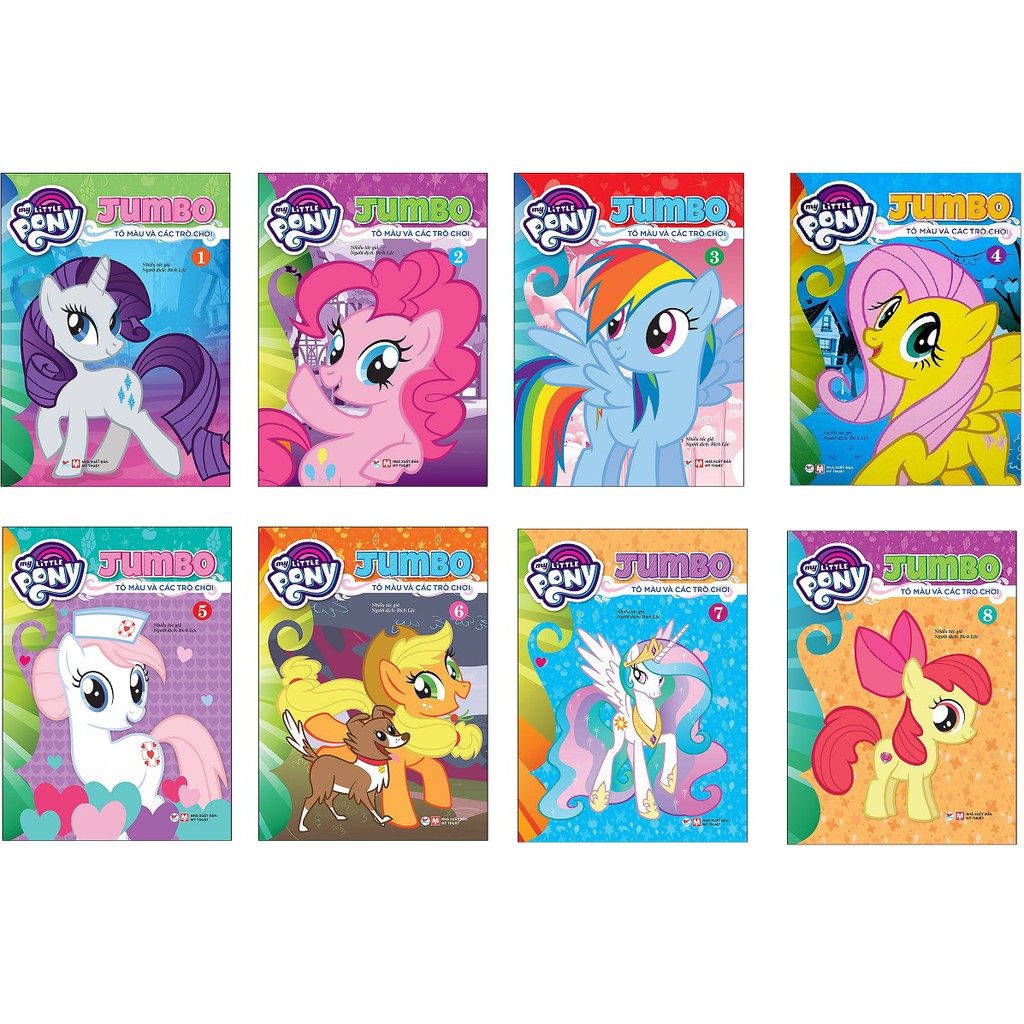 Sách - Tô Màu My Little Pony - Jumbo Tô Màu Và Các Trò Chơi 5 (Tái Bản 2021)