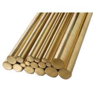 Thanh đồng vàng ; đồng thau đặc phi 6mm ; cây dài 3m; (cắt 3 thanh ; mỗi thanh dài 1m)