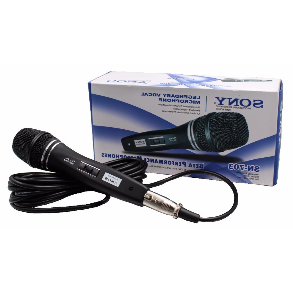 Loa xách tay karaoke không dây bluetooth + tặng 1 Mic dây chính hãng Sony hút âm cực to