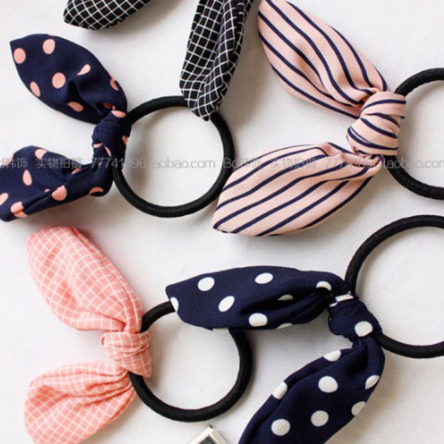 Cột tóc tai thỏ cute nhiều mẫu
