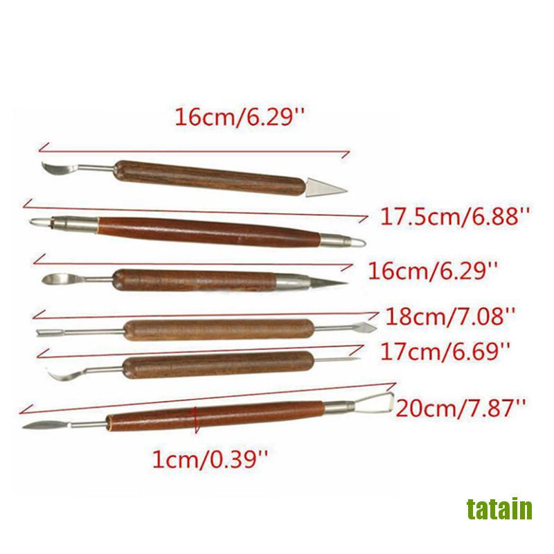 6 Dụng cụ điêu khắc đồ gốm đất sét polymer tự làm chuyên dụng