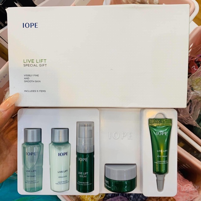 Set Dưỡng Chống Lão Hoá IOPE Live Lift Special Gift [5 Items]