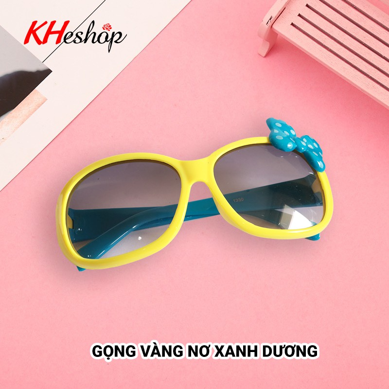 kính mắt thời trang hình nơ siêu xinh cho bé từ 2-9 tuổi, chống nắng chống bụi chống tia UV400- mã sp 1330