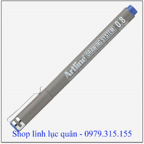 Bút đệm màu vẽ kí hiệu tham mưu chống lem, Artline, 0.8mm xanh - đỏ - đen
