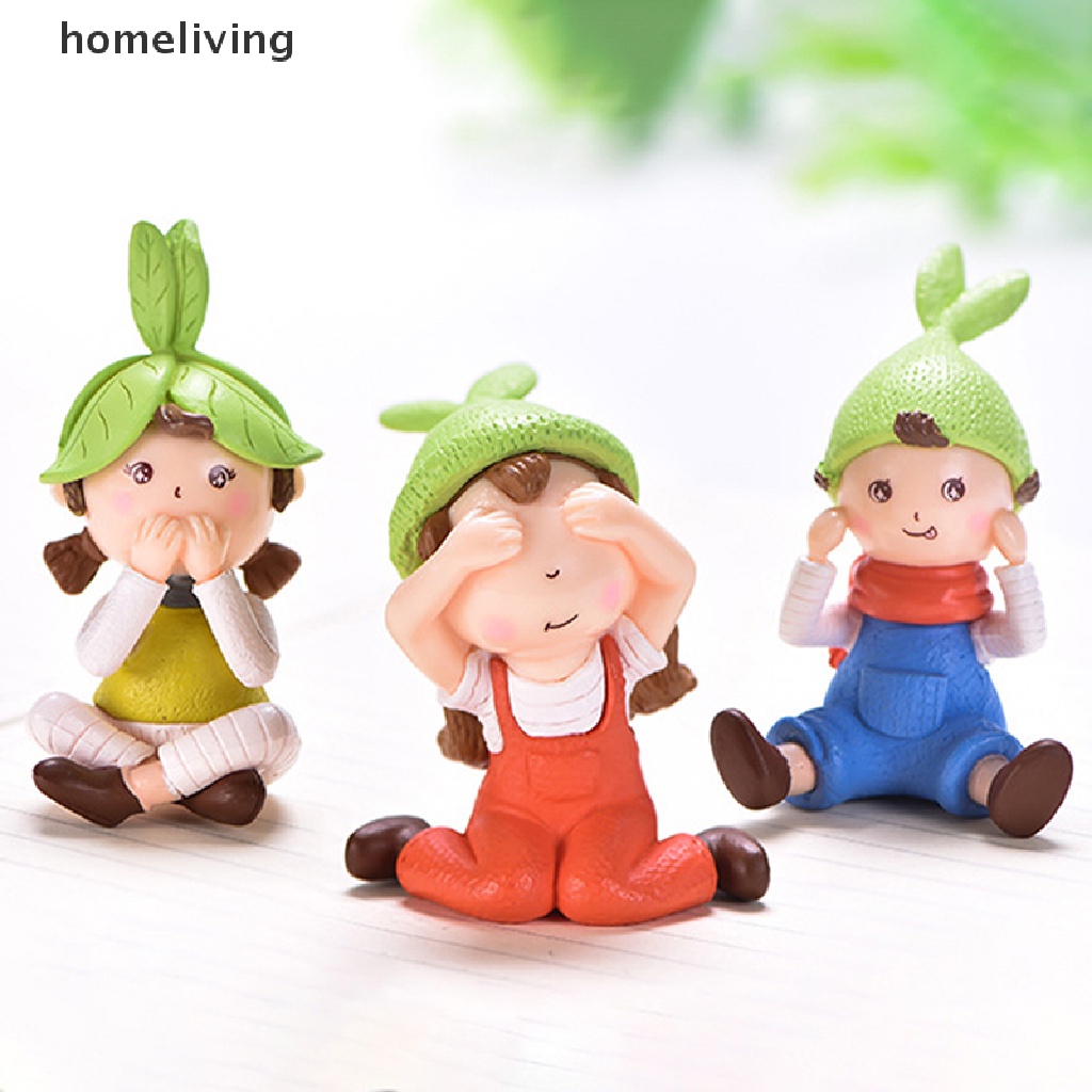 Tượng hình bé gái nhỏ cổ tích đáng yêu dành cho trang trí sân vườn tiểu cảnh thủ công làm quà tặng