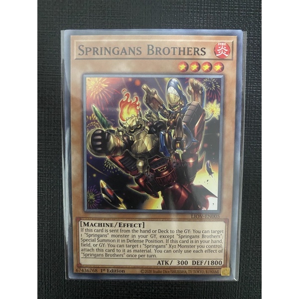 Thẻ bài Springans Brothers-LIOV-EN005