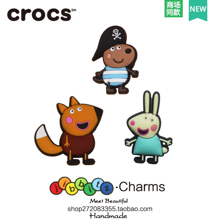 Móc Khóa Hình Heo Hoạt Hình Xinh Xắn crocs