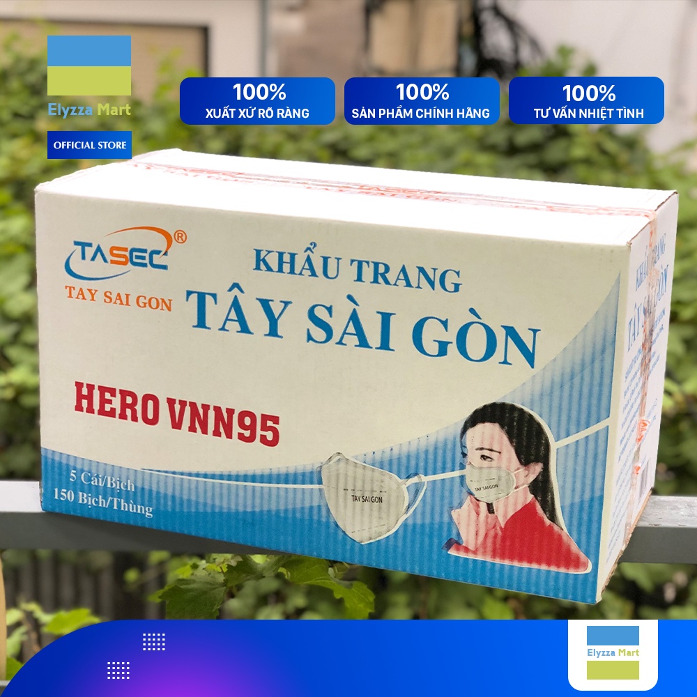 KHẨU TRANG Y TẾ HERO N95 CAO CẤP TÂY SÀI GÒN (TÚI 5 CÁI)