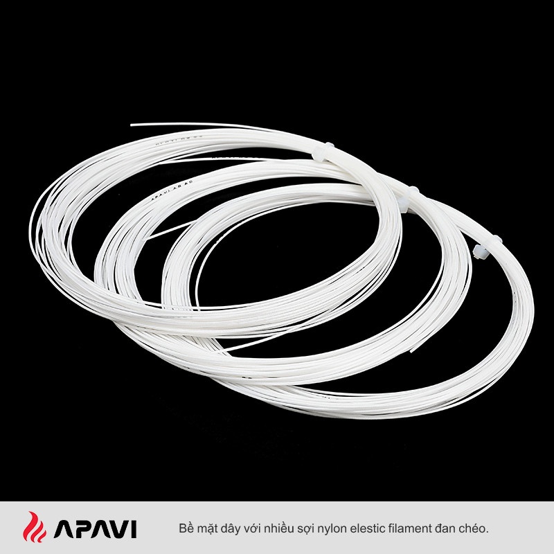 Dây cước căng vợt APAVI AS-60 đường kính 0.70mm bền, chịu mài mòn tốt, sử dụng tập luyện, thi đấu, sản xuất tại Đài loan