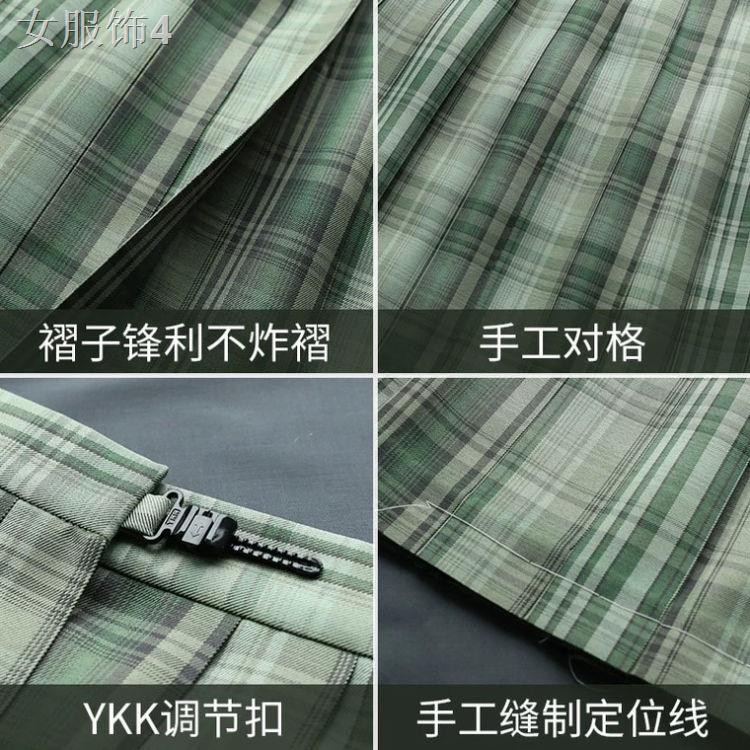 Đồng phục váy phù hợp với Jk trọn bộ phong cách đại học cơ bản Áo sơ mi dài tay Nhật xếp ly nữ sinh kẻ sọc mùa xu | BigBuy360 - bigbuy360.vn